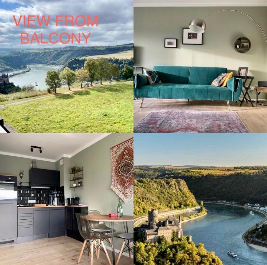 #1 Studioapartment Mit Loreleyblick Direkt An Der Schoensten Etappe Des Rheinsteigs Patersberg Exteriör bild